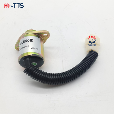 Parti del motore dell'escavatore da 12 V Valvola solenoide di arresto del carburante 16616-80016