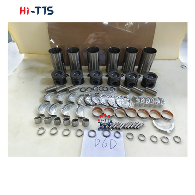D6D Kit di rivestimento del cilindro 0450-1365 2046-0011 2089-0422 Kit di ricostruzione del motore per parti di motore diesel