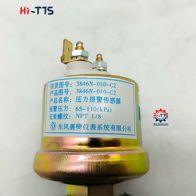 Sensore di pressione dell'olio Valvola solenoide a doppio piede 3846N-010-C2 622333 Per escavatore