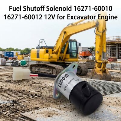 Valvola solenoide di arresto del carburante a 12 V OE 16271-60010 16271-60012 per escavatori Motore diesel Fabbrica di fornitura diretta