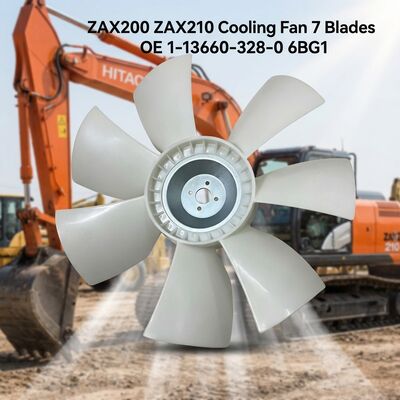 Pale ventilatore di raffreddamento per escavatore ZAX200 ZAX210 a 7 pale OE 1-13660-328-0 parti di ricambio motore 6BG1 vestibilità diretta