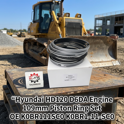 Parti del motore dell'escavatore 109mm D6DA Piston Ring Set per Hyundai HD120 Truck OE K0BR111SC0 K0BR1-11-SC0
